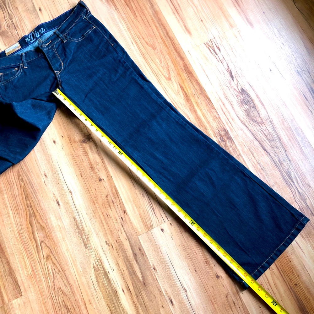 🆕 OLD NAVY Diva Jeans Low Rise Blue Denim Size 6 - Picture 11 of 16